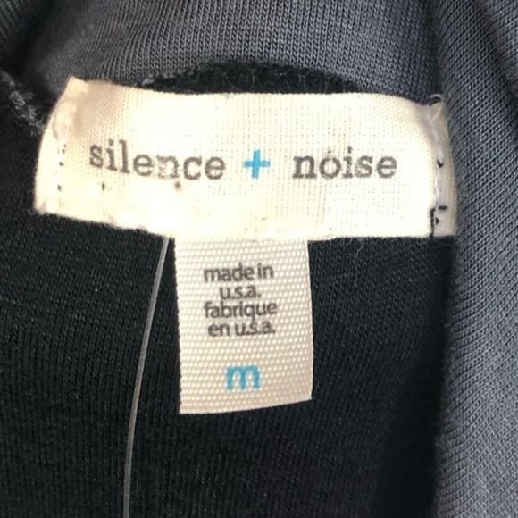 Silence & Noise UO Draping Fringe Tank Top Colorblock Black & Gray Medium NWT - Picture 6 of 8